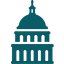 Capitol building icon teal